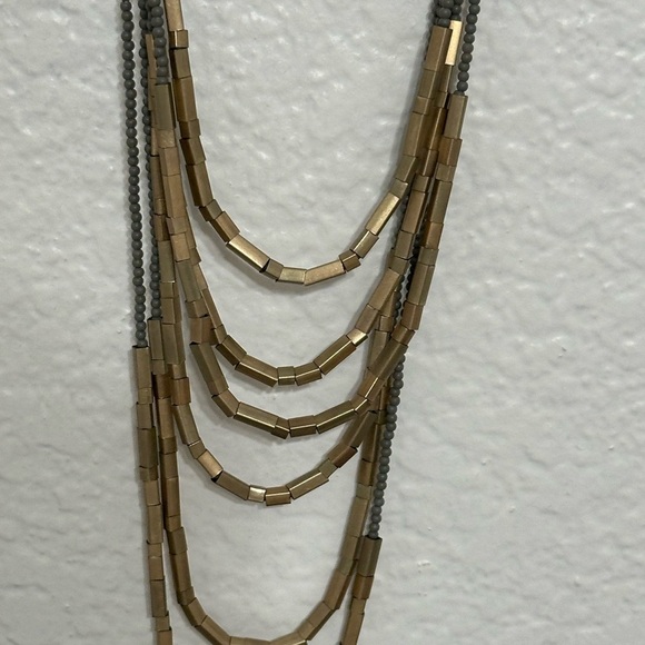 Premier Design Multi strand seed and barrel bead necklace - Picture 3 of 11